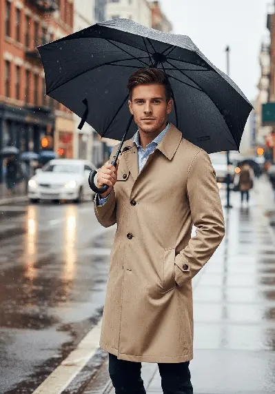 Heritage Wool Trench Coat thumbnail 3